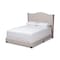 Baxton Studio Alesha Modern Beige Upholstered Queen Size Bed 149-8936 - alternate 1